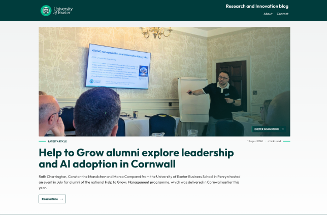 University of Exeter Blog Theme